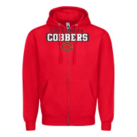 Red concordia Cobbers Zipper Hoodie - InspiraDesign