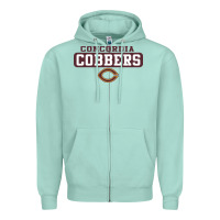 Seafoam concordia Cobbers Zipper Hoodie - InspiraDesign