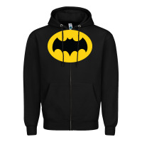 Black adam west bat Zipper Hoodie - InspiraDesign