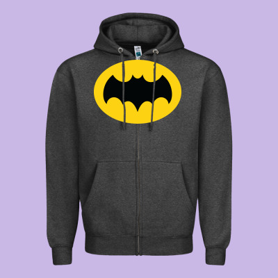 Adam West Bat Zipper Hoodie Designed By Inspiradesign