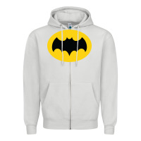 Dove Grey adam west bat Zipper Hoodie - InspiraDesign