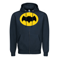 Navy adam west bat Zipper Hoodie - InspiraDesign