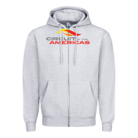 Heather Grey circuit of the americas Zipper Hoodie - InspiraDesign