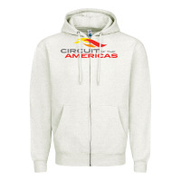Oatmeal Heather circuit of the americas Zipper Hoodie - InspiraDesign