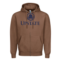 Chestnut Upstate Medical, SUNY Zipper Hoodie - InspiraDesign