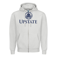 Dove Grey Upstate Medical, SUNY Zipper Hoodie - InspiraDesign