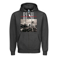 Charcoal Heather rush permanent waves Zipper Hoodie - InspiraDesign