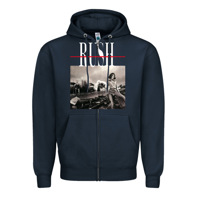 Rush Permanent Waves Zipper Hoodie by InspiraDesign | Teevron