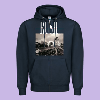 Rush Permanent Waves Zipper Hoodie Designed By Inspiradesign