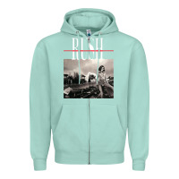 Seafoam rush permanent waves Zipper Hoodie - InspiraDesign