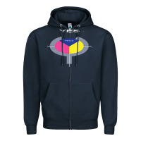 Navy Yes 90125 T Essent Zipper Hoodie - InspiraDesign