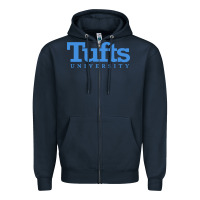 Navy Tufts University Zipper Hoodie - InspiraDesign