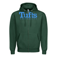 Sports Green Tufts University Zipper Hoodie - InspiraDesign