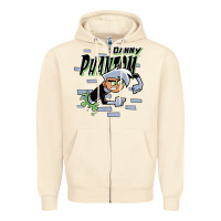 Sandshell Danny Phantom Coming Through Brick Wall Zipper Hoodie - InspiraDesign