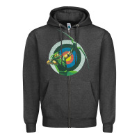 Charcoal Heather Green Arrow DC, Green Arrow DC vintage, Green Arrow DC art, Green Arro Zipper Hoodie - InspiraDesign