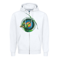 White Green Arrow DC, Green Arrow DC vintage, Green Arrow DC art, Green Arro Zipper Hoodie - InspiraDesign