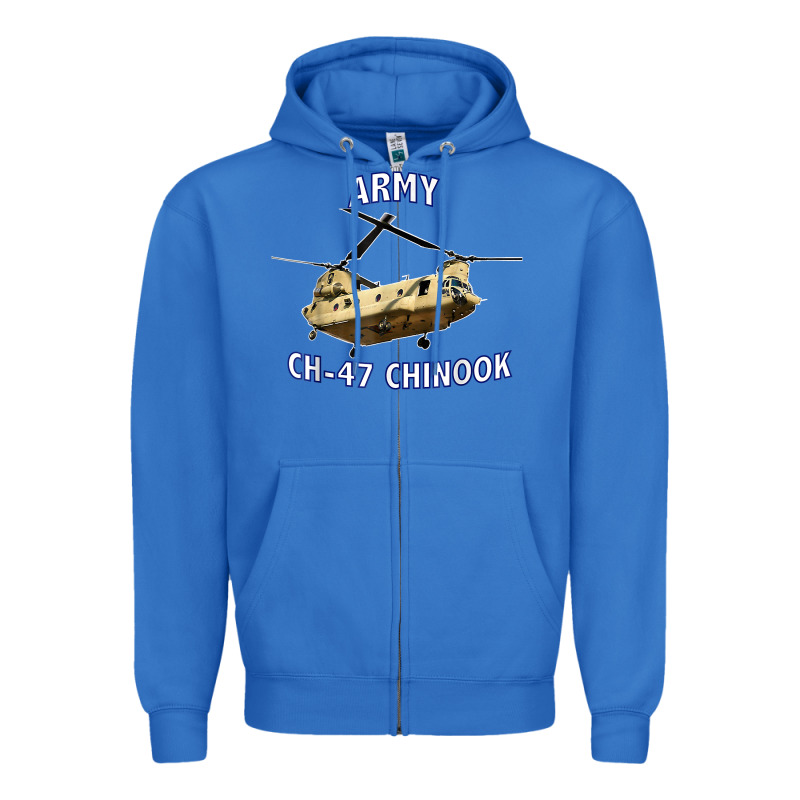 Army Ch-47 Chinook Helicopter Zipper Hoodie by InspiraDesign | Teevron