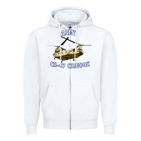 White ARMY CH-47 CHINOOK HELICOPTER Zipper Hoodie - InspiraDesign