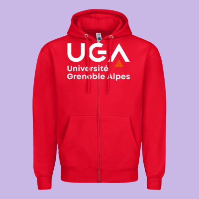 Université Grenoble Alpes Zipper Hoodie Designed By Artchic