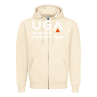 Sandshell université grenoble alpes Zipper Hoodie - ArtChic