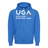 True Royal université grenoble alpes Zipper Hoodie - ArtChic