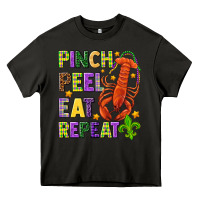 Asphalt Pinch peel eat repeat crawfish Heavy Core Tee - HowdyJamesFarm