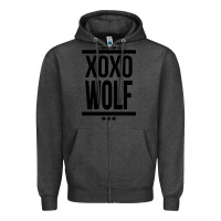 Charcoal Heather EXO WOLF  BaekHyun 88  KPOP Text Style Zipper Hoodie - ArtChic