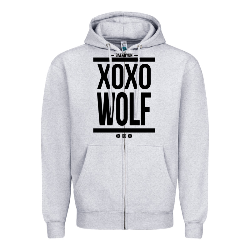 Exo Wolf  Baekhyun 88  Kpop Text Style Zipper Hoodie by ArtChic | Teevron