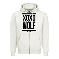 Oatmeal Heather EXO WOLF  BaekHyun 88  KPOP Text Style Zipper Hoodie - ArtChic