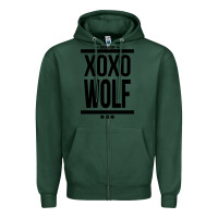 Sports Green EXO WOLF  BaekHyun 88  KPOP Text Style Zipper Hoodie - ArtChic