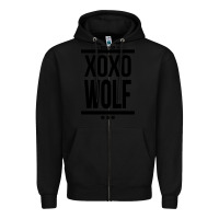 Black EXO WOLF  BaekHyun 88  KPOP Text Style Zipper Hoodie - ArtChic