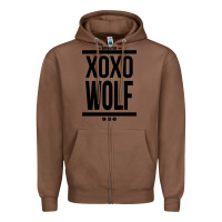 Chestnut EXO WOLF  BaekHyun 88  KPOP Text Style Zipper Hoodie - ArtChic