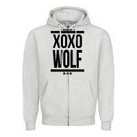 Dove Grey EXO WOLF  BaekHyun 88  KPOP Text Style Zipper Hoodie - ArtChic