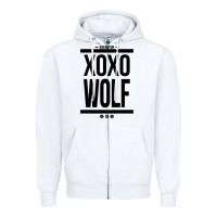 White EXO WOLF  BaekHyun 88  KPOP Text Style Zipper Hoodie - ArtChic