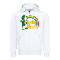White lucky charms lucky charms Zipper Hoodie - ArtChic