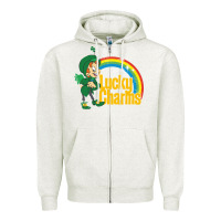 Oatmeal Heather lucky charms lucky charms Zipper Hoodie - ArtChic