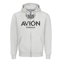 Dove Grey avion tequila Zipper Hoodie - ArtChic