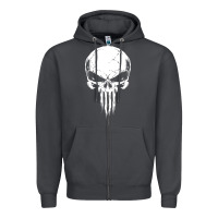 Smoke the punisher Zipper Hoodie - ArtChic