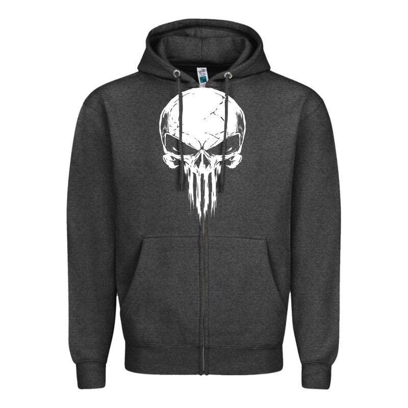 The Punisher Zipper Hoodie by ArtChic | Teevron