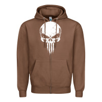 Chestnut the punisher Zipper Hoodie - ArtChic