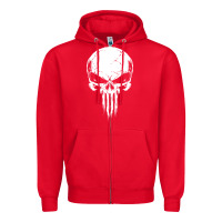 Red the punisher Zipper Hoodie - ArtChic