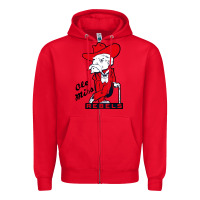 Red vintage colonel reb mascot Zipper Hoodie - ArtChic