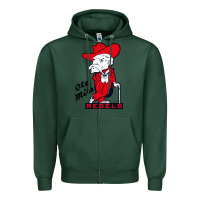 Sports Green vintage colonel reb mascot Zipper Hoodie - ArtChic