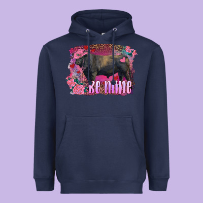 Be Mine Black Angus Bull Heavyweight Hoodie Designed By Ranaportraitstore