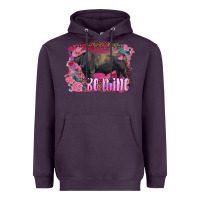 Plum be mine black angus bull Heavyweight Hoodie - RanaPortraitStore