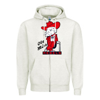 Oatmeal Heather vintage colonel reb mascot Zipper Hoodie - ArtChic