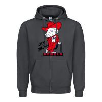 Smoke vintage colonel reb mascot Zipper Hoodie - ArtChic