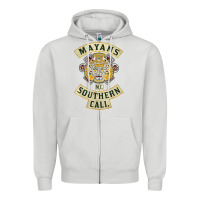 Dove Grey Mayans MC Classic Zipper Hoodie - ArtChic