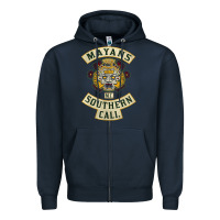 Navy Mayans MC Classic Zipper Hoodie - ArtChic