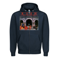 Navy Moving Pictures - Rush Zipper Hoodie - ArtChic